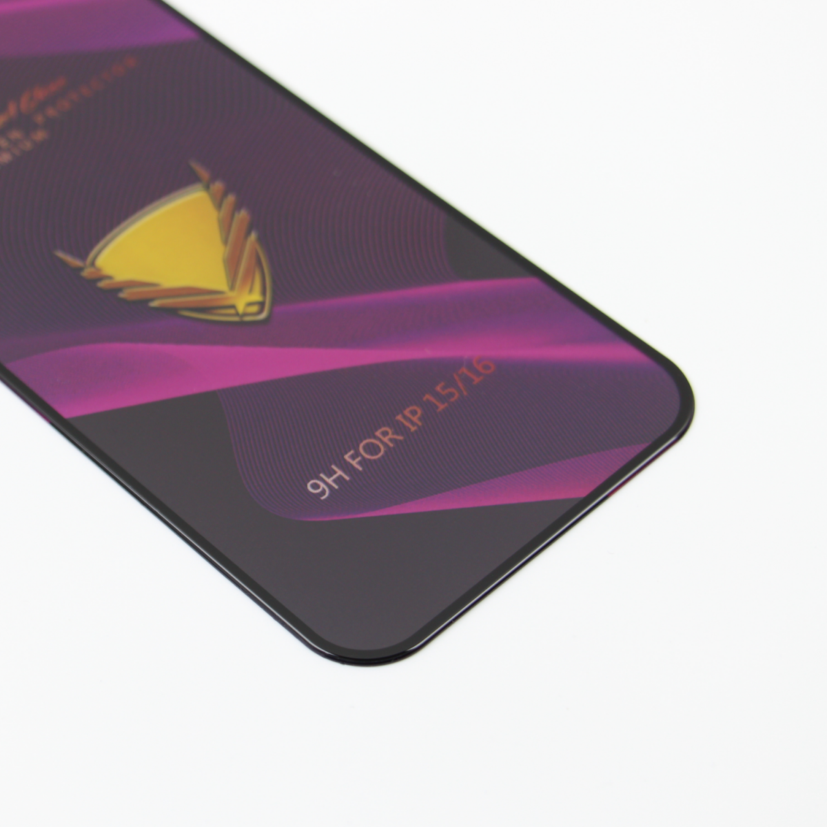 OG Premium Screen Protector Film for Apple iPhone 14 Pro Max, Tempered Glass, Full Glue, Set of 10 pieces, Black