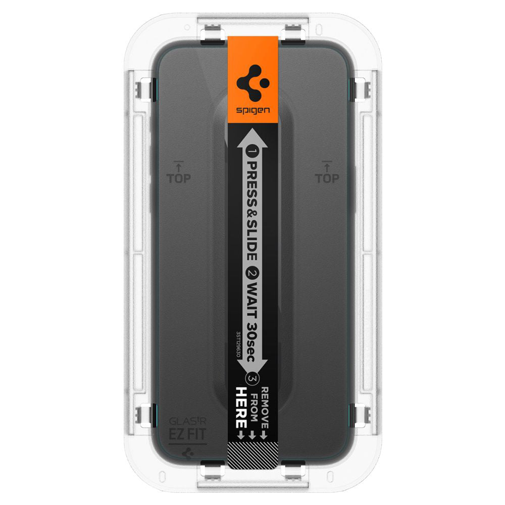 Spigen GlastR EZ FIT Screen Protector for Apple iPhone 15 Pro, Tempered Glass, Full Glue, Set of 2 pieces AGL06892