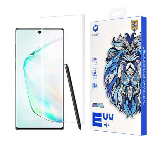 Lito Screen Protector Film for Samsung Galaxy Note 10+ 5G N976 / Note 10+ N975, Tempered Glass, UV Glue, 3D