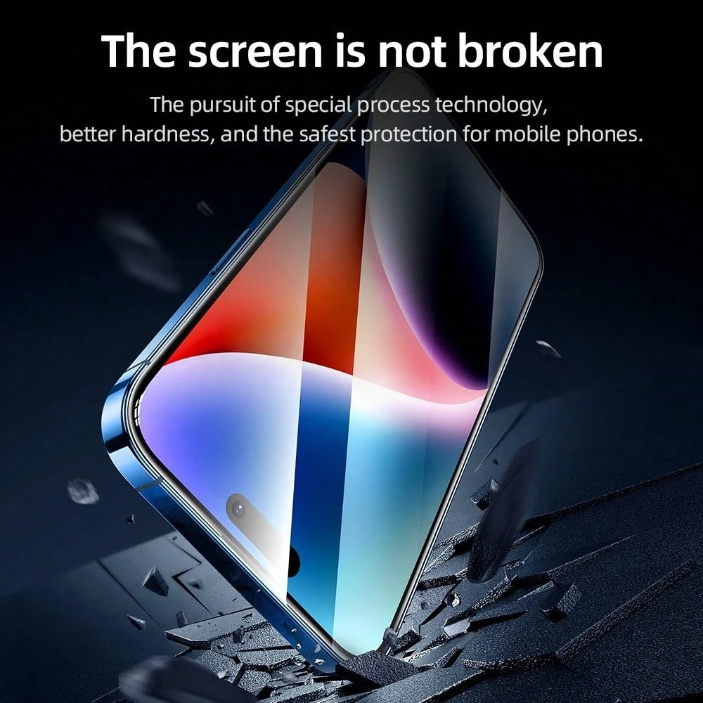 Blueo AR Applicator Pro Screen Protector Film for Apple iPhone 16 Pro Max, Tempered Glass, Full Glue, 3D, Black