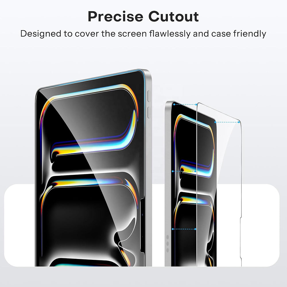 Blueo HD Screen Protector Film for Apple iPad Air 13 (2024), Tempered Glass, Full Glue