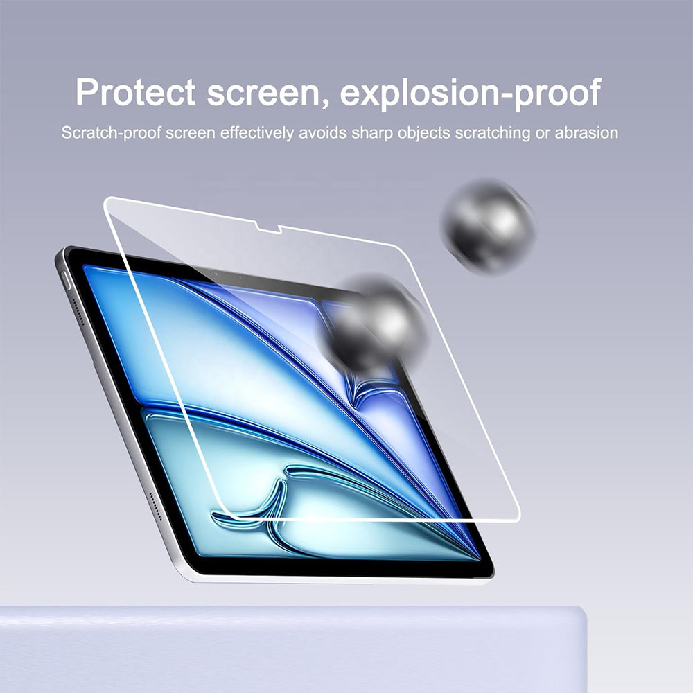 Blueo HD Screen Protector Film for Apple iPad Pro 11 (2024), Tempered Glass, Full Glue