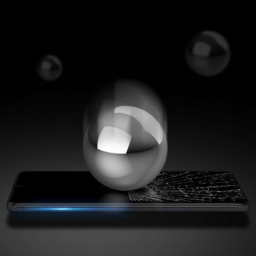 DUX DUCIS Screen Protector for Apple iPhone 16 Pro Max, Tempered Glass, Edge Glue, Black