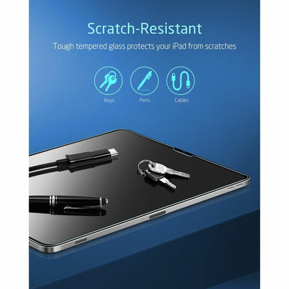 ESR Screen Protector for Apple iPad Pro 12.9 (2022) / Pro 12.9 (2021) / Pro 12.9 (2020), Tempered Glass, Full Glue, Set of 2 Pieces