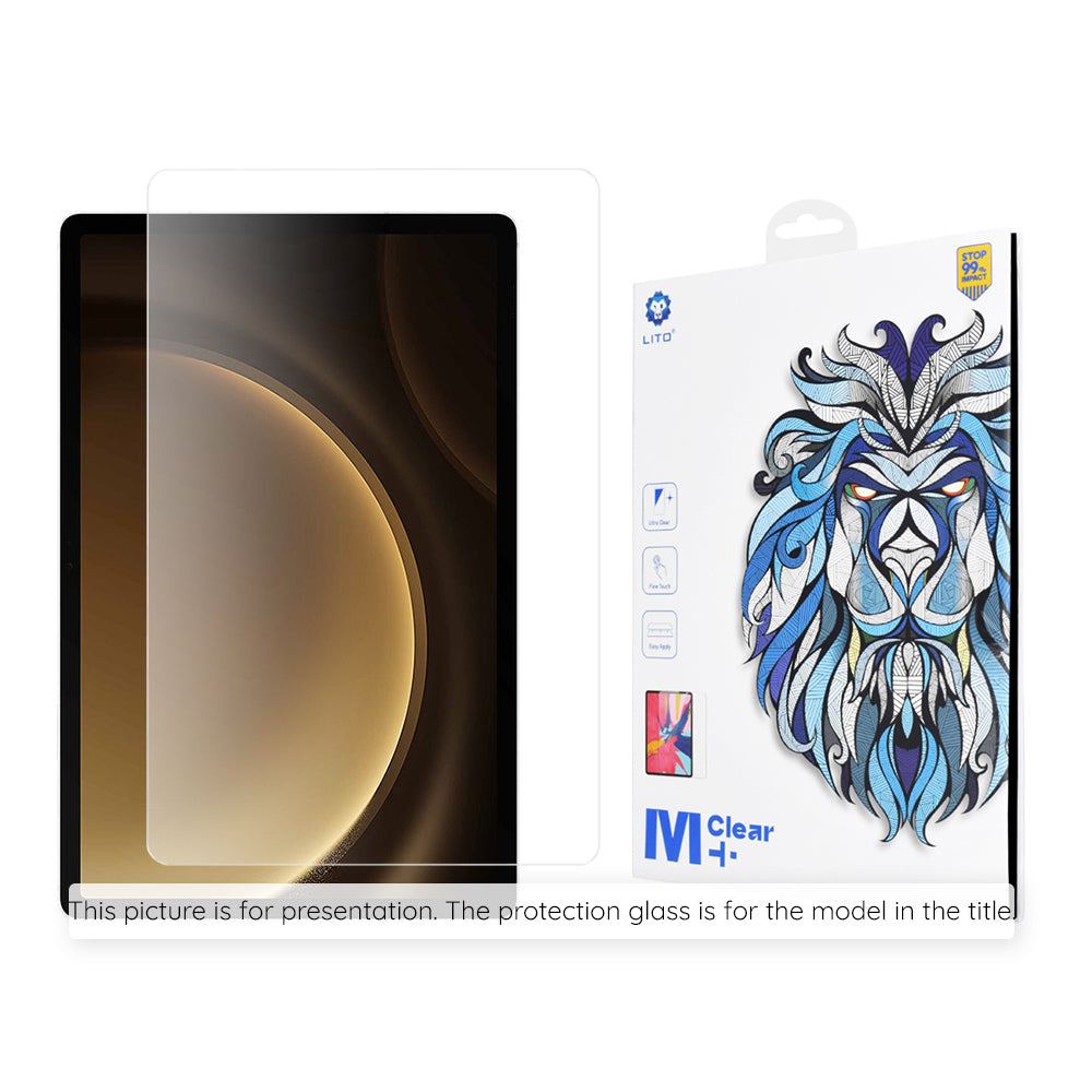 Lito Classic Screen Protector Film for Samsung Galaxy Tab S10 Ultra / Tab S9 Ultra, Tempered Glass, Full Glue, 2.5D