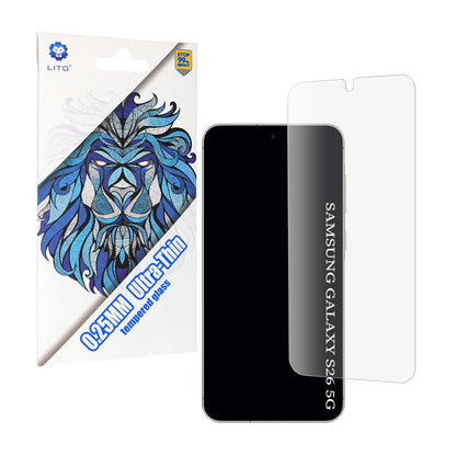 Lito Classic Ultra Thin Screen Protector for Samsung Galaxy S26, Tempered Glass, Full Glue, 2.5D