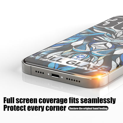Lito D+ Max 300C Screen Protector for Apple iPhone 17e / 16e / 14 / 13 Pro, Tempered Glass, Full Glue