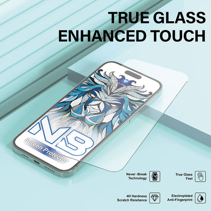 Lito NB Screen Protector for Apple iPhone 17 Pro Max, Tempered Glass, Full Glue, Black