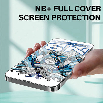 Lito NB Screen Protector for Apple iPhone 17 Pro Max, Tempered Glass, Full Glue, Black