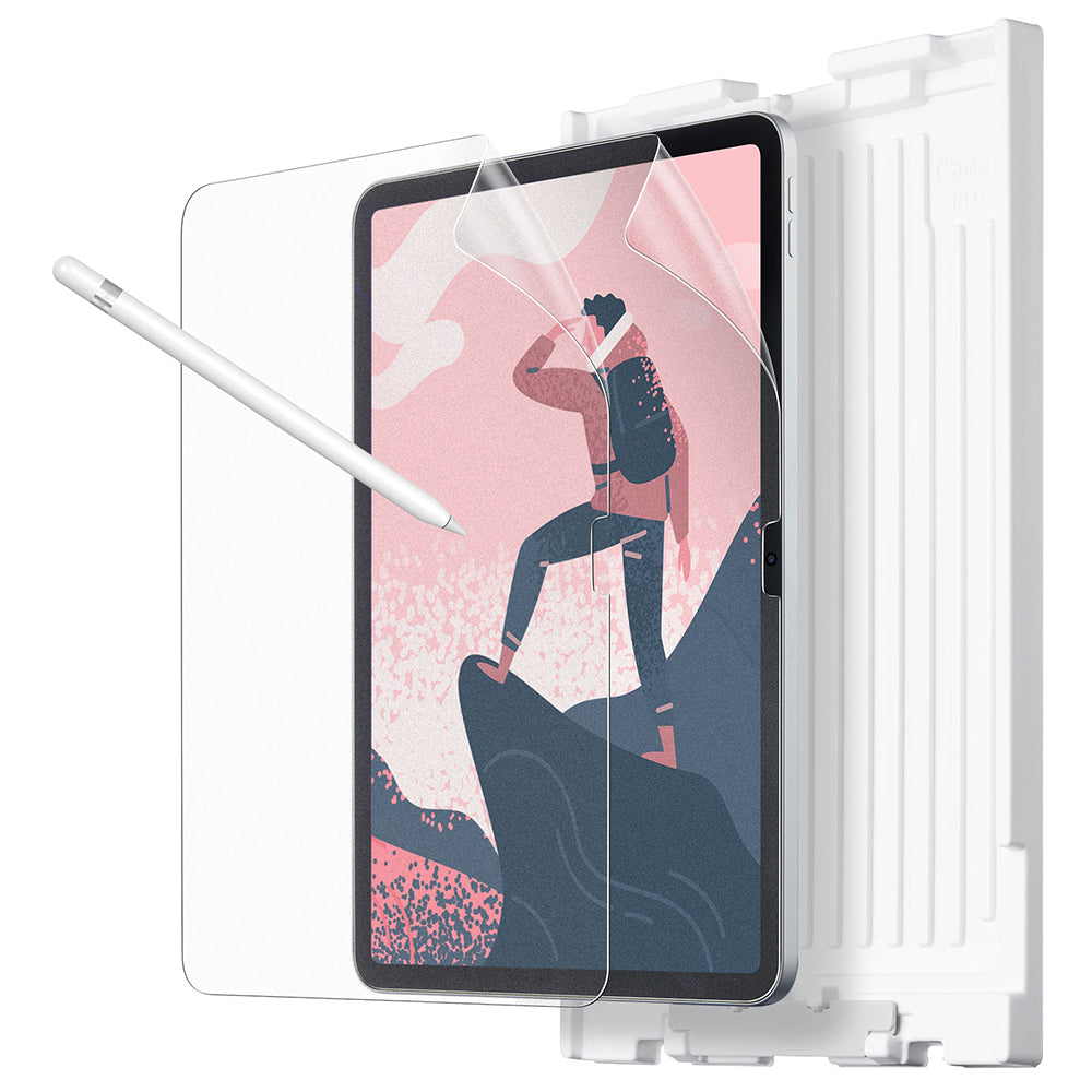 Matte ESR Paper Feel Screen Protector for Apple iPad (2025) / (2022), Plastic, Set of 2 Pieces