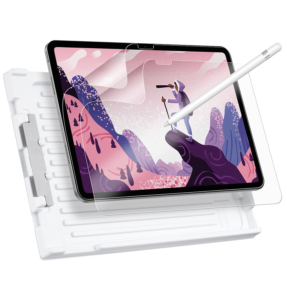 Matte ESR Paper Feel Screen Protector for Apple iPad (2025) / (2022), Plastic, Set of 2 Pieces