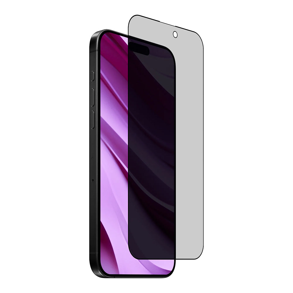 Anank 2X Reinforced Privacy Screen Protector for Apple iPhone 15, Tempered Glass, Full Glue, 2.5D