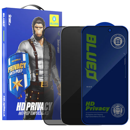 Blueo Anti-Peep Privacy Screen Protector for Apple iPhone 11 Pro Max / XS Max, Tempered Glass, Full Glue