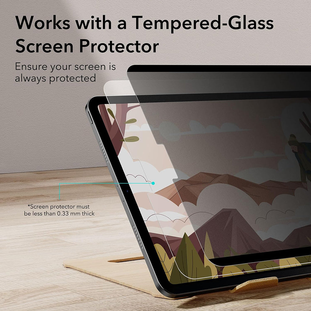 ESR Magnetic Privacy Screen Protector for Apple iPad Air 11 (2026) / Air 11 (2025), Plastic
