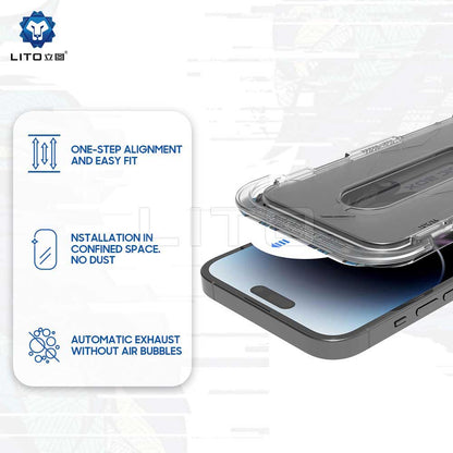 Privacy Screen Protector Lito Magic Glass Box D+ Tools for Apple iPhone 11 Pro Max, Tempered Glass, Full Glue
