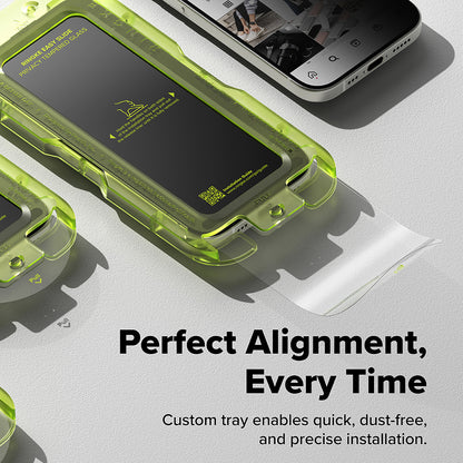 Privacy Screen Protector Ringke Easy Slide for Apple iPhone 17 Pro, Tempered Glass, Full Glue, Set of 2 pieces