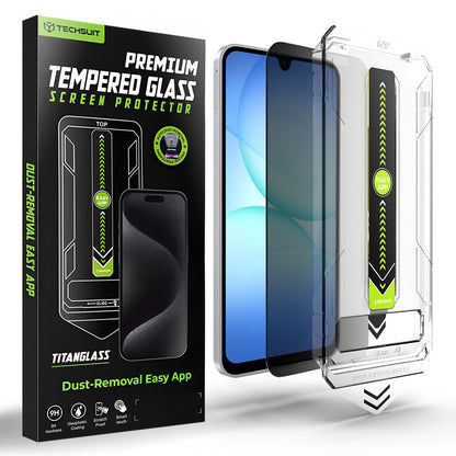 Privacy Screen Protector Techsuit TitanGlass CrystalHD for Samsung Galaxy A17 5G A176 / A16 5G A166, Tempered Glass, Full Glue