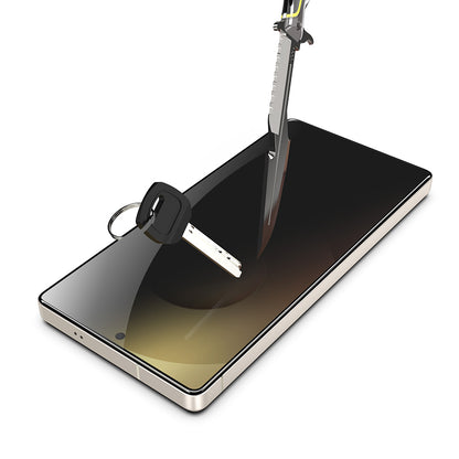 Screen Protector Privacy Techsuit TitanGlass CrystalHD for Samsung Galaxy S26 Ultra, Tempered Glass, Full Glue