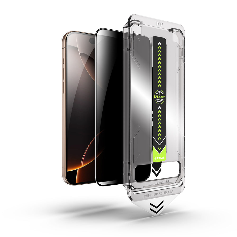 Privacy Screen Protector Techsuit TitanGlass for Apple iPhone 14 Pro, Tempered Glass, Full Glue