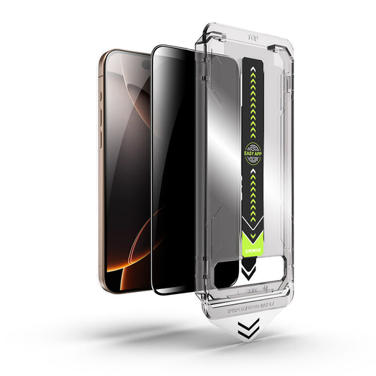 Privacy Screen Protector Techsuit TitanGlass for Apple iPhone 14 Pro, Tempered Glass, Full Glue
