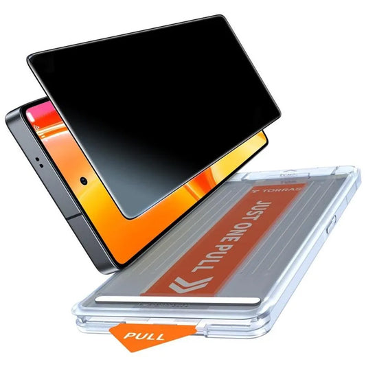 Torras GlassGo Install Master Privacy Screen Protector for Samsung Galaxy S26 Ultra, Tempered Glass, Full Glue