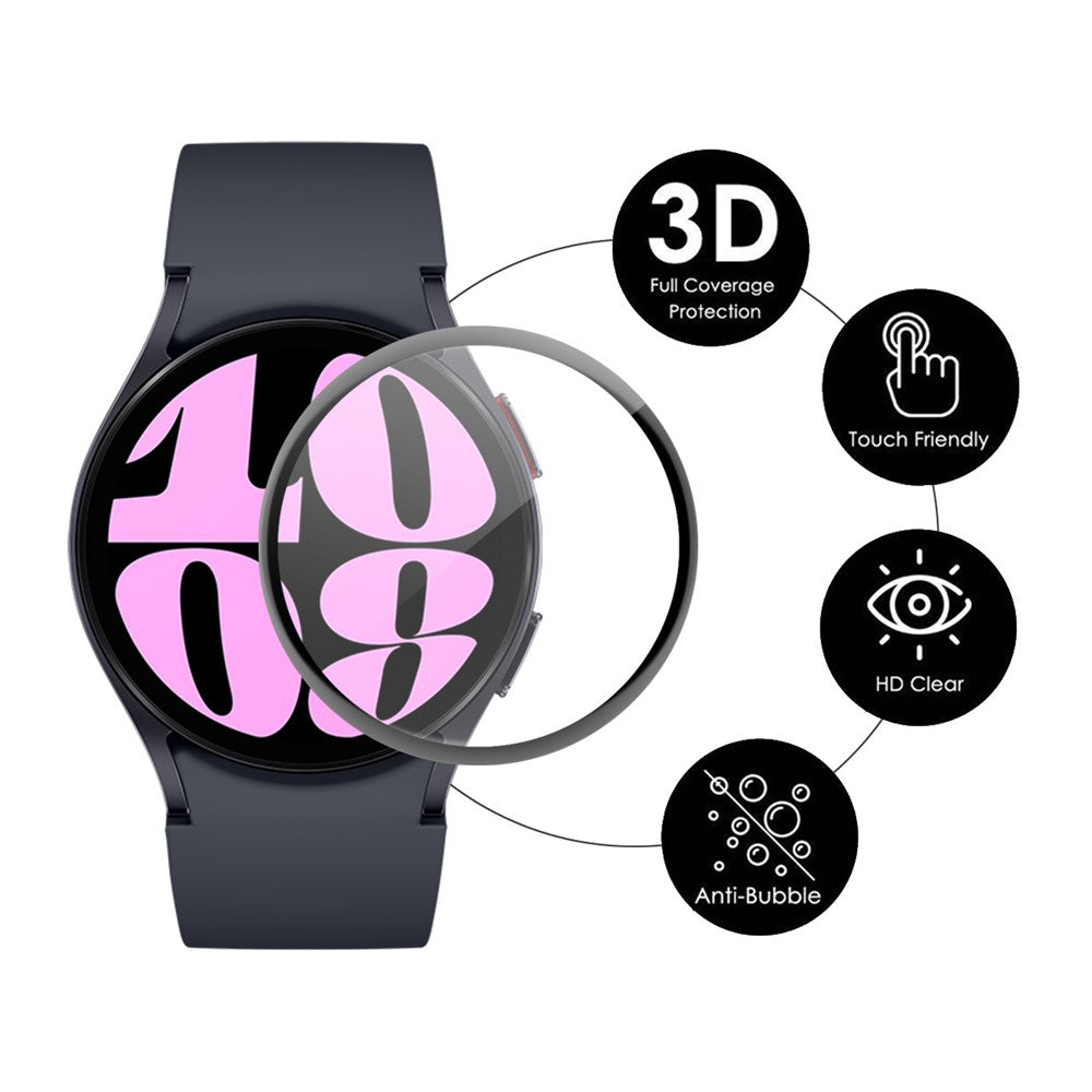 Techsuit Nano Flex Protective Film for Huawei Watch Buds 2, Plastic, Set of 2 pieces, Black