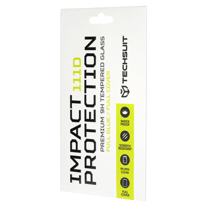 Techsuit Screen Protector for Realme 16, Tempered Glass, Full Glue, 111D, Black