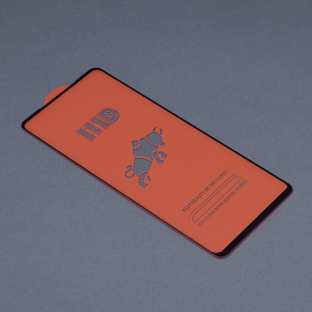 Techsuit Screen Protector Film for Realme 8 Pro / 8, Tempered Glass, Full Glue, 111D, Black
