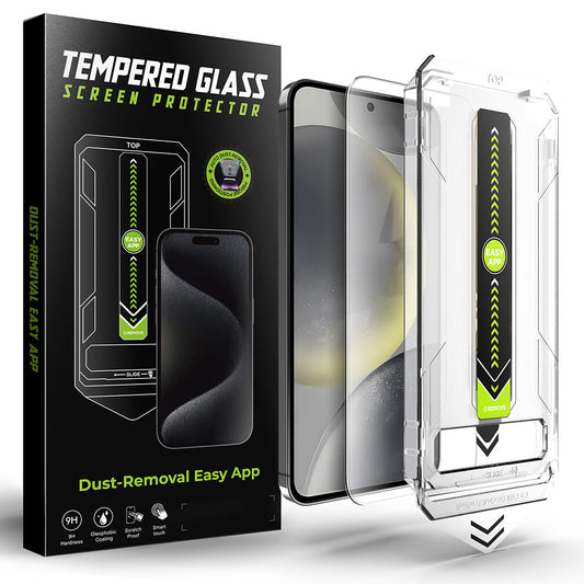 Techsuit TitanGlass CrystalHD Screen Protector for Samsung Galaxy S25 S931 / S24 S921, Tempered Glass, Full Glue
