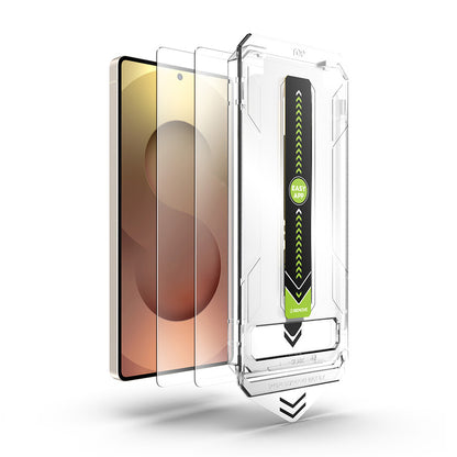 Techsuit TitanGlass CrystalHD Screen Protector for Samsung Galaxy S26 S942, Tempered Glass, Full Glue, Set of 2 Pieces