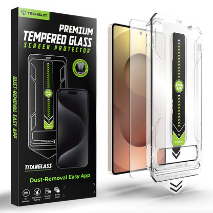 Techsuit TitanGlass CrystalHD Screen Protector for Samsung Galaxy S26 Ultra S948, Tempered Glass, Full Glue