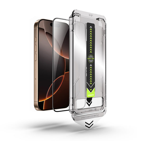 Techsuit TitanGlass Screen Protector for Apple iPhone 11 Pro Max / XS Max, Tempered Glass, Full Glue, Black