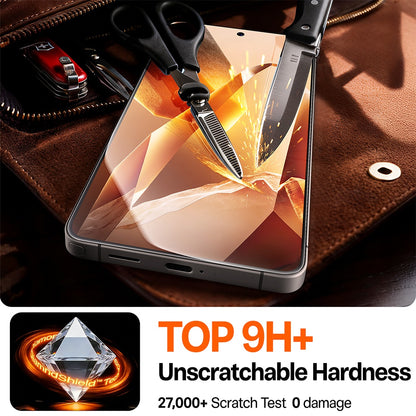 Torras GlassGo Install Master Screen Protector for Samsung Galaxy S26 Plus, Tempered Glass, Full Glue, Transparent