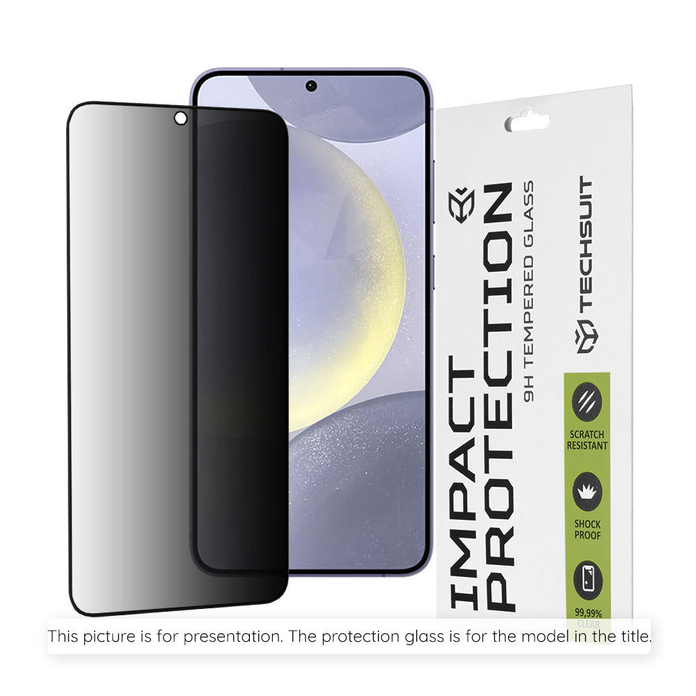 Privacy Techsuit Screen Protector for OnePlus Nord 6, Tempered Glass, Full Glue, 111D
