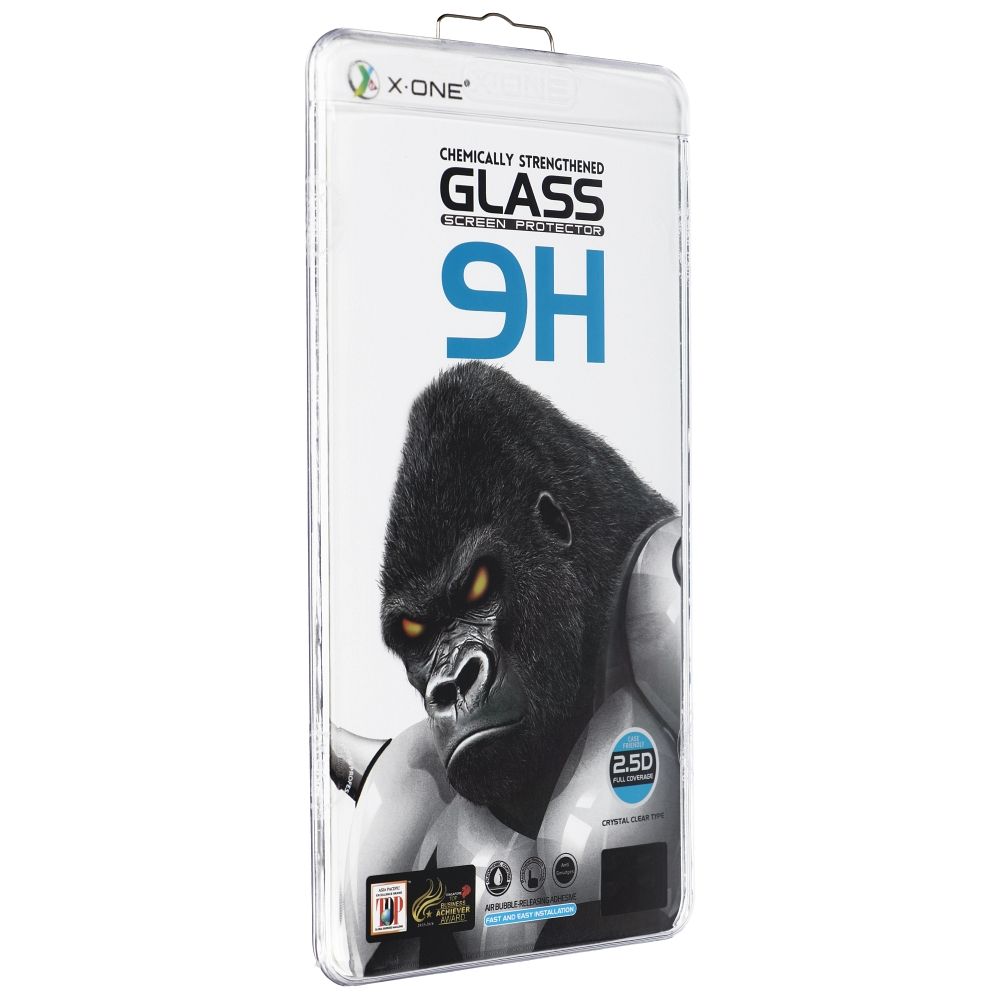 X-One Screen Protector Film for Samsung Galaxy S23 Ultra S918, Tempered Glass, Full Glue, 3D, Case Friendly, Black