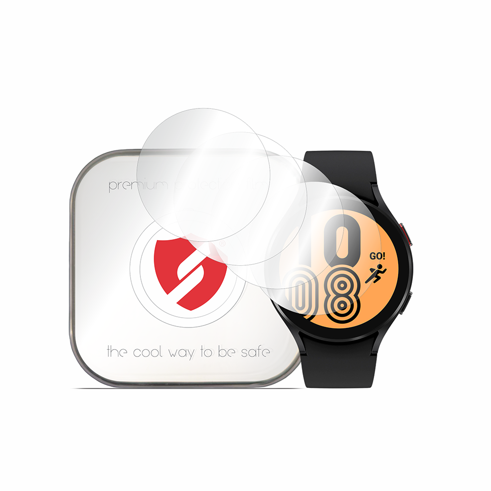 Smart Protection Premium Classic Screen Protector Film for Samsung Galaxy Watch4 44mm, Set of 4 pieces, Plastic