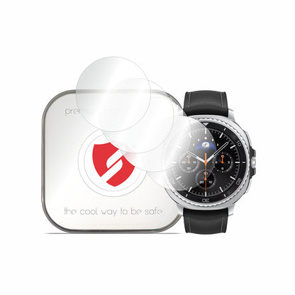 Smart Protection Premium Classic Screen Protector Film for Samsung Galaxy Watch8 Classic, Set of 4 pieces, Plastic