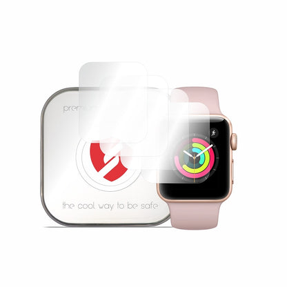 Smart Protection Premium Classic Protective Film for Apple Watch 38mm Series, Set of 4 pieces, Plastic