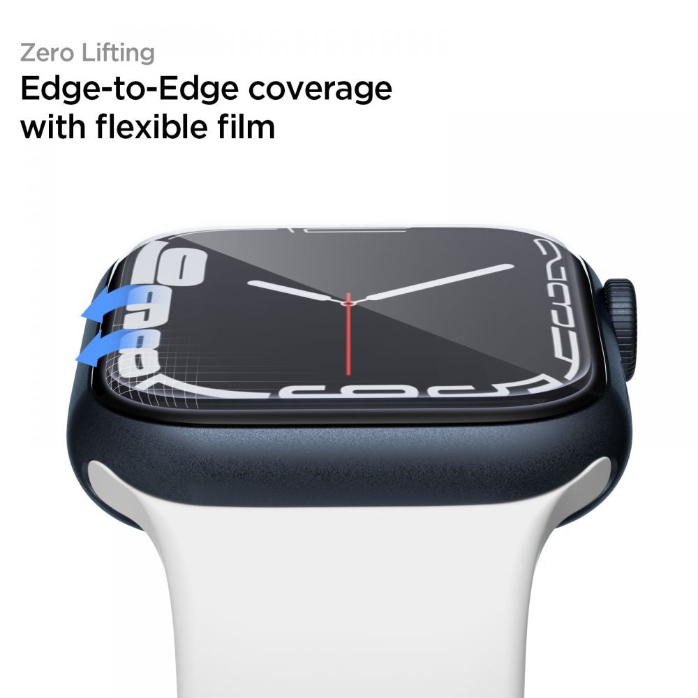 Spigen Neo Flex Protection Film for Apple Watch 45mm / 44mm / 42mm Series, Set of 3 pieces, Plastic AFL04049