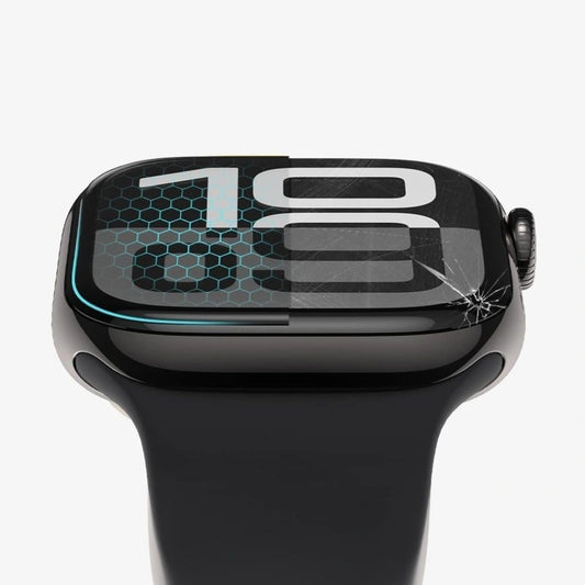 Tech-Protect Flex+ Protection Film for Apple Watch 46mm Series, Set of 2 Pieces, Flexible Glass, Black
