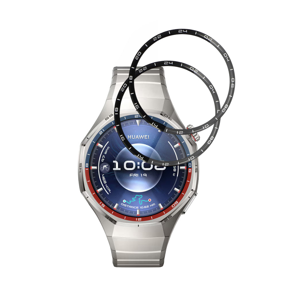 Techsuit Nano Flex Protection Film for Huawei Watch GT 6 Pro, Set of 2 Pieces, Plastic, Black