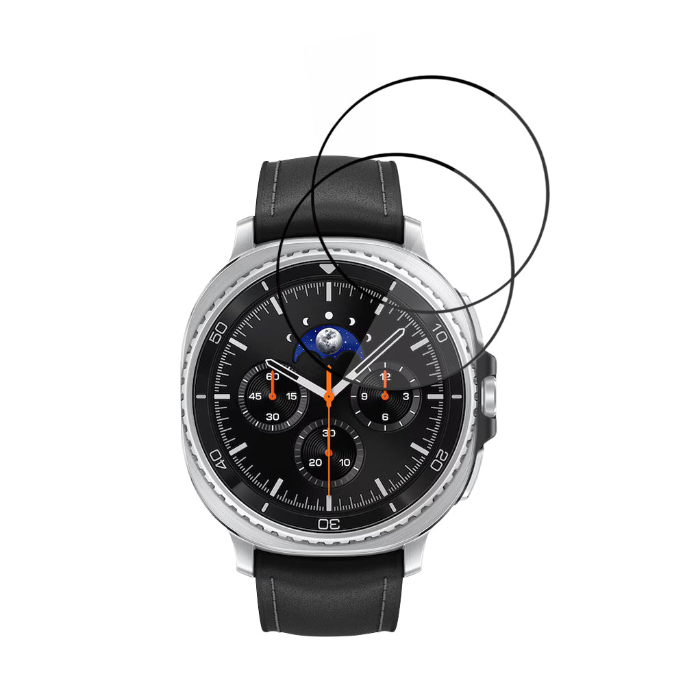 Techsuit Nano Flex Protection Film for Samsung Galaxy Watch8 Classic, Set of 2 Pieces, Plastic, Black