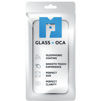 Screen Glass + OCA MP compatible with Apple iPhone 17 Pro, Black