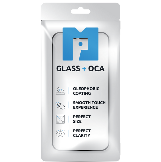 Screen Glass + OCA MP compatible with Apple Watch Series 4 / 5 / 6 / SE (2020) / SE (2022) 44mm, Black