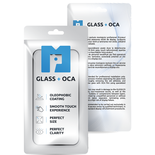 Screen Glass + OCA MP compatible with Samsung Galaxy S20+ G985 / S20+ 5G G986, Black