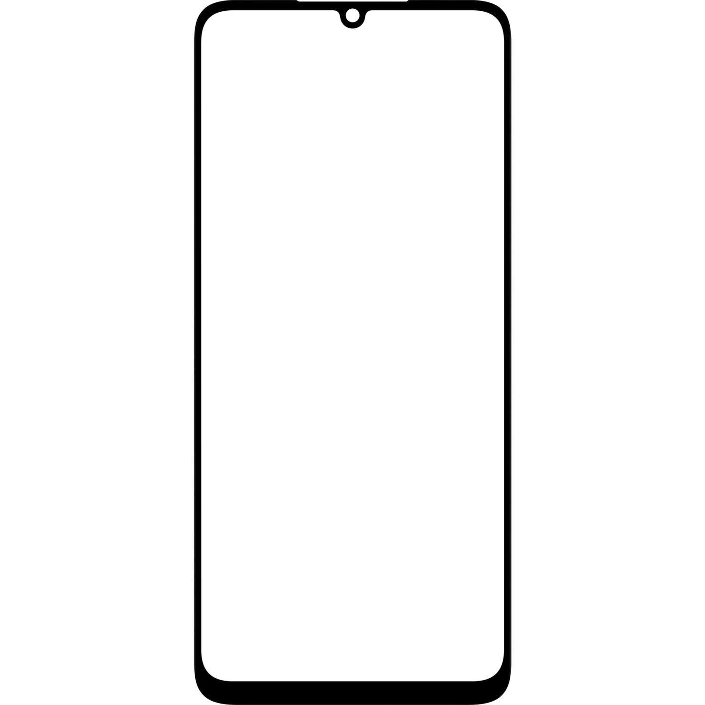 Screen Glass + OCA Forward Shield for Samsung Galaxy A05 A055, Black