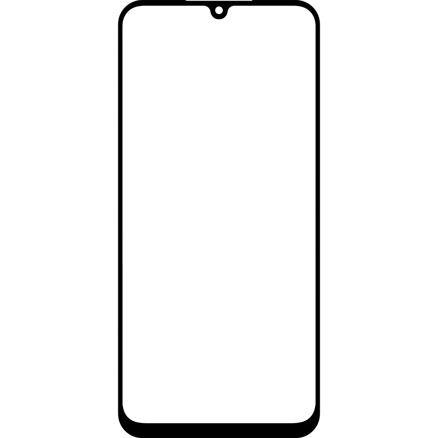 Screen Glass + OCA Forward Shield for Samsung Galaxy A25 A256, Black