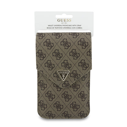 Universal Phone Bag, Guess, Fliptok Triangle 4G, Brown