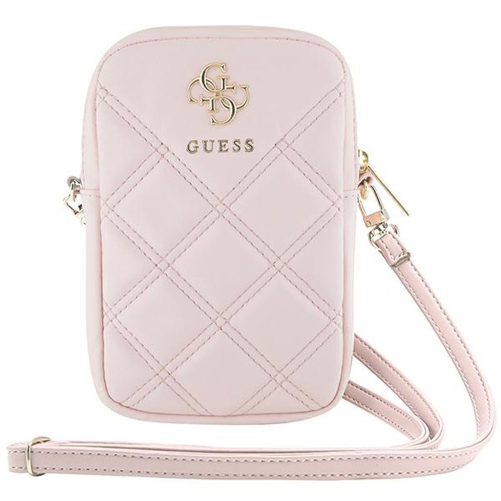Universal Phone Bag, Guess, Quilted 4G, Pink