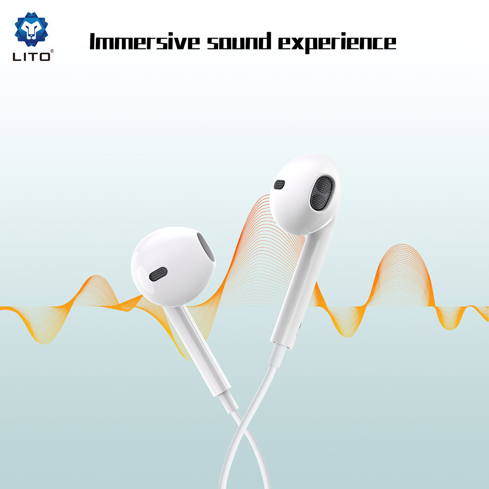 Handsfree 3.5m Lito LF01A, White